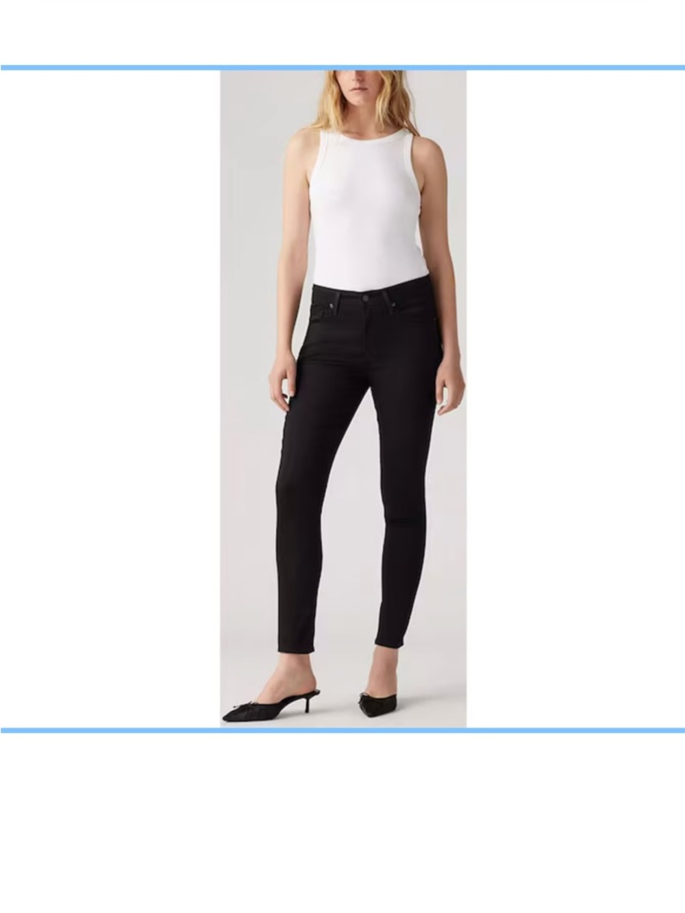 Classic Levi’s Mile High Black Skinny Jeans